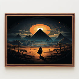 Journey Through The Cosmic Desert Poster