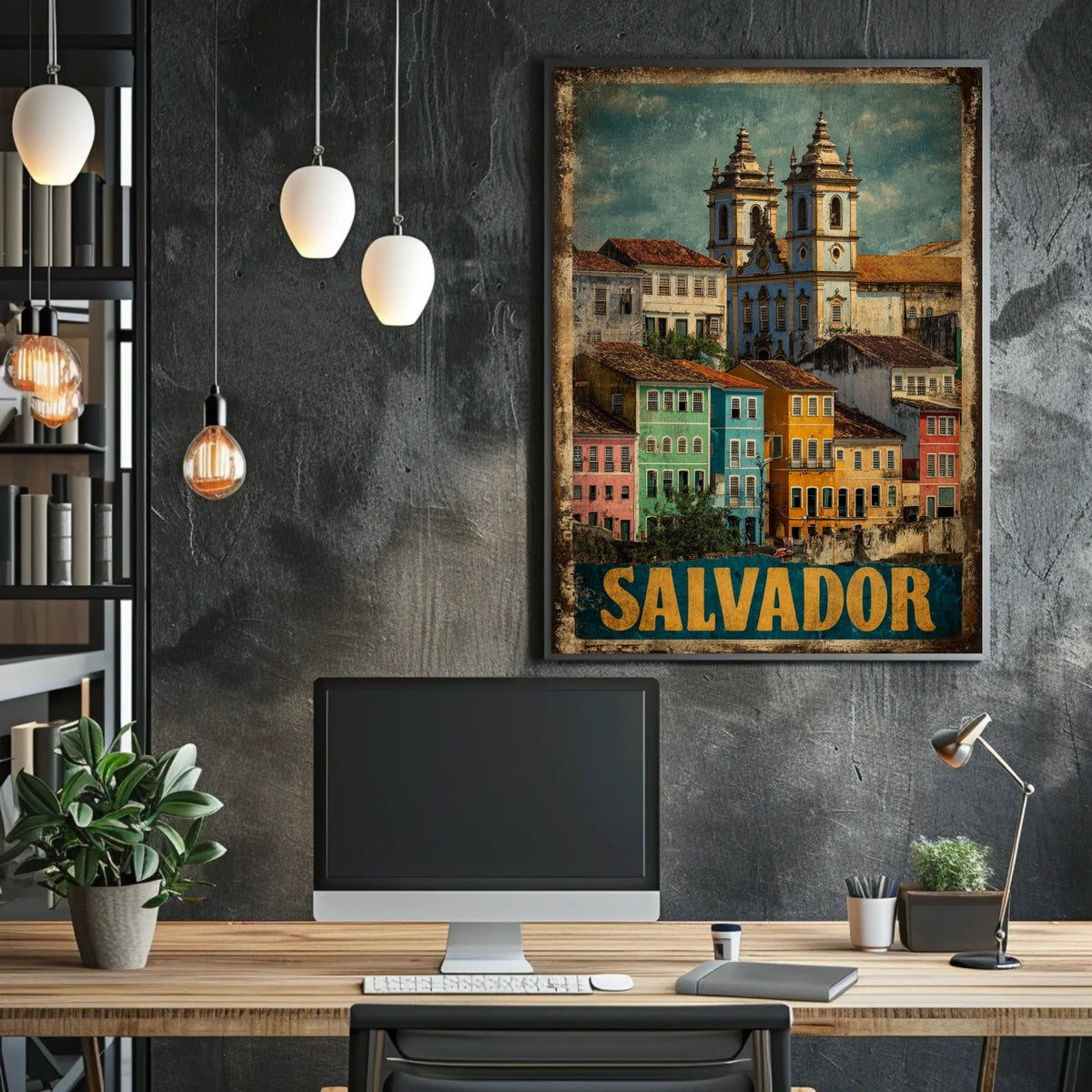Salvador A Colorful Heritage Poster