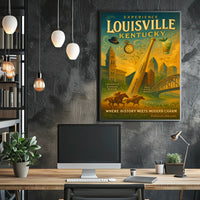 Louisville Heritage Charm: Vintage Urban Cityscape Poster