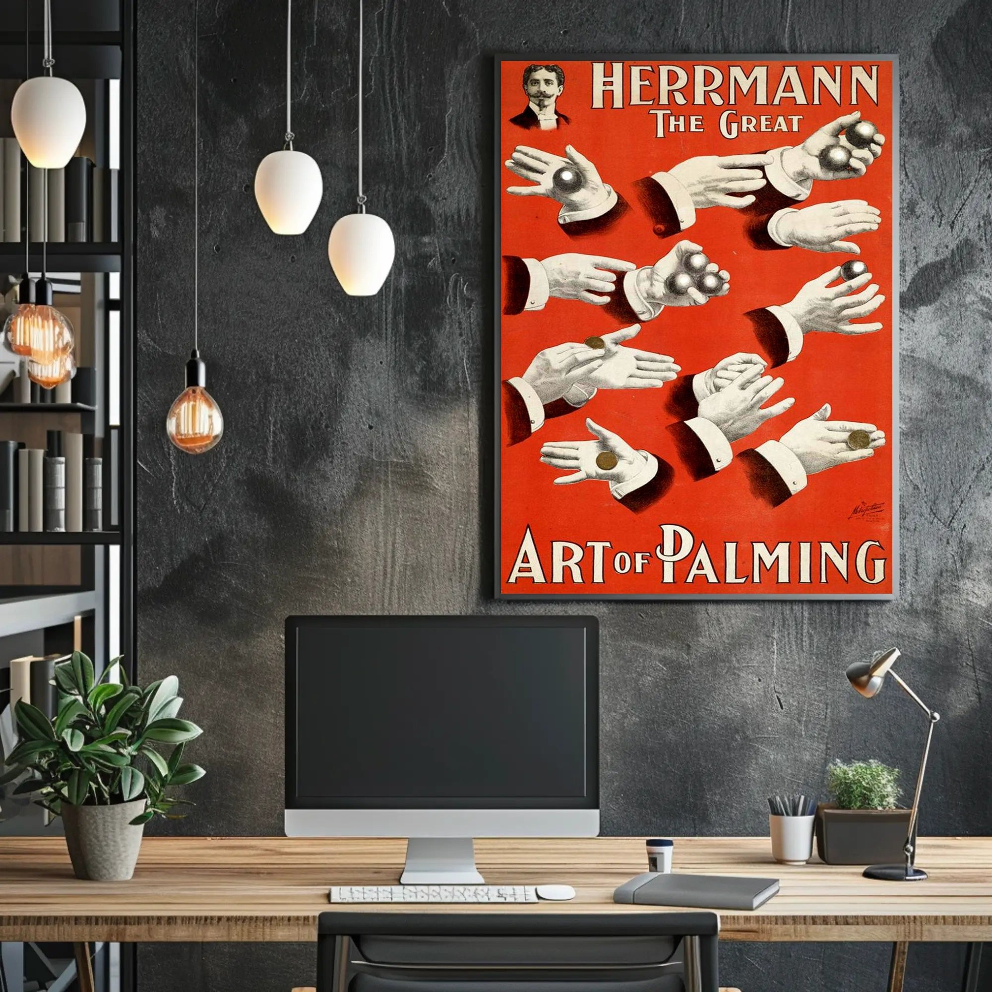Herrmann the Great Magic Show Vintage Poster - Cultural or Heritage Poster