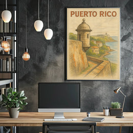 Puerto Rico Coastal Heritage Poster