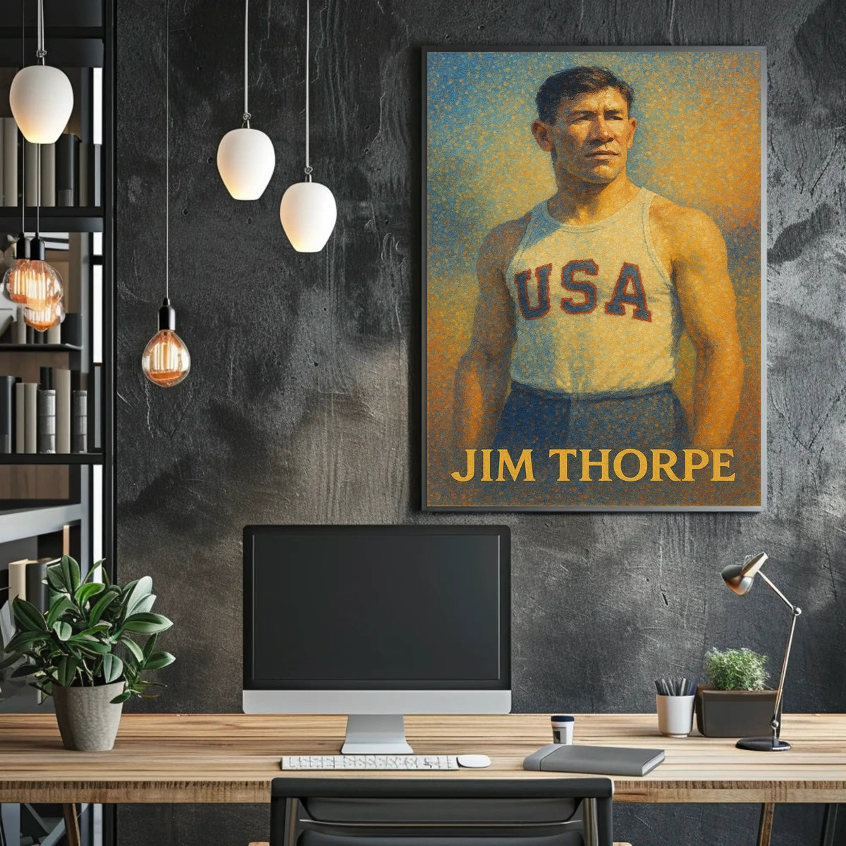 Jim Thorpe American Athlete Poster