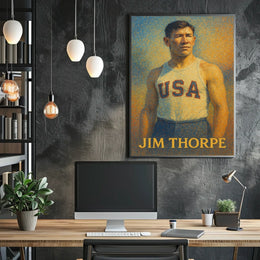 Jim Thorpe American Athlete Poster