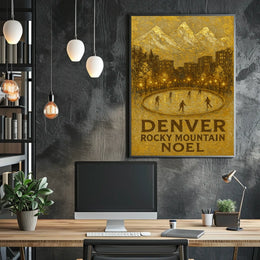 Denver Rocky Mountain Noel Poster