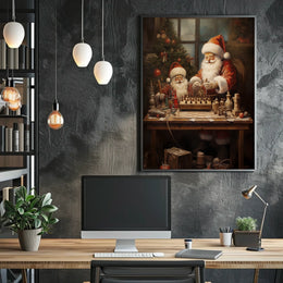 SantaS Chess Match Poster