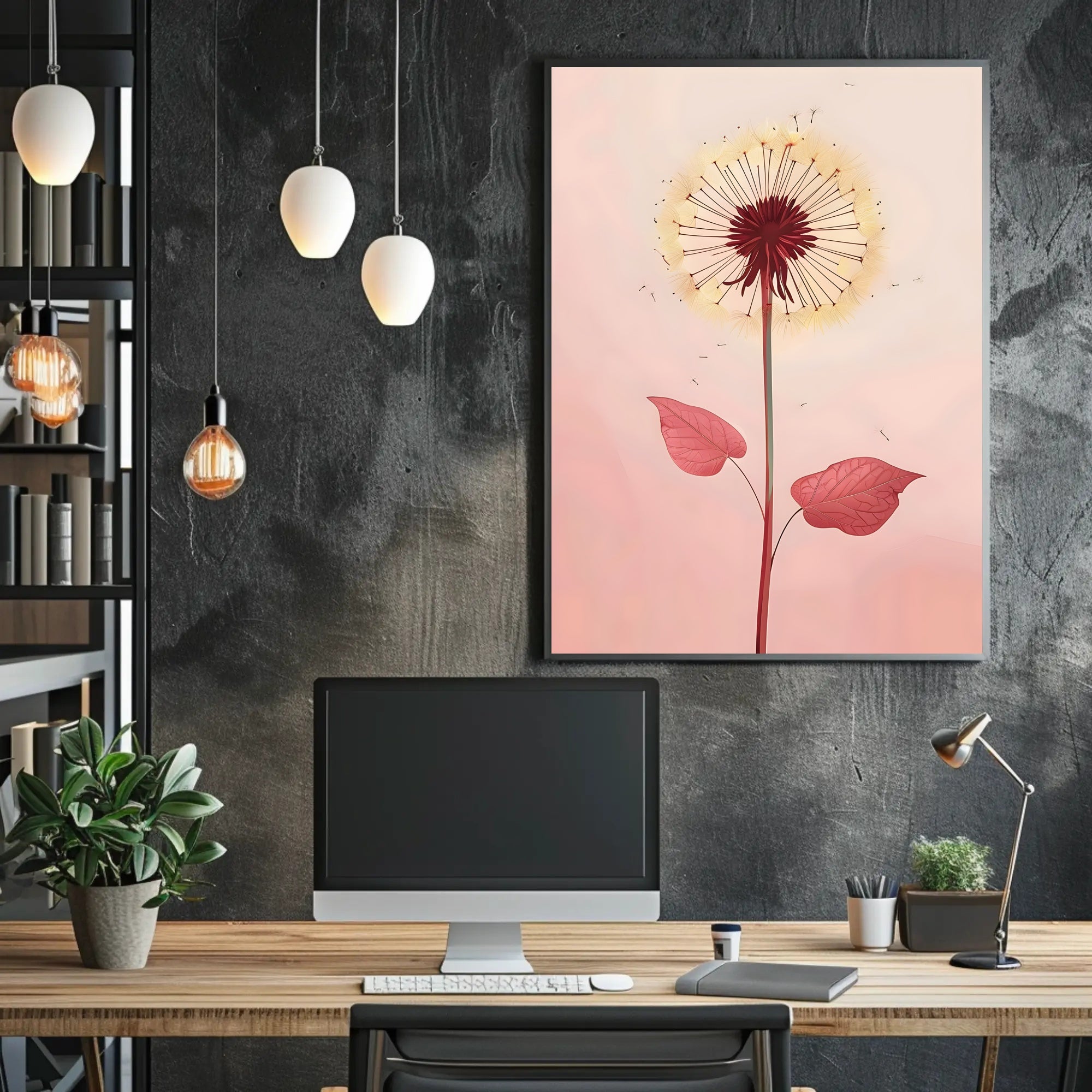 Dandelion Botanical Poster Wall Art Print