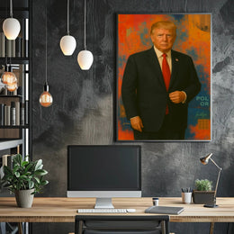 Formal Man Artistic Design: Political or Propaganda Poster