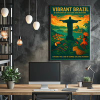 Vibrant Brazil A Tapestry of Culture and Nature Poster