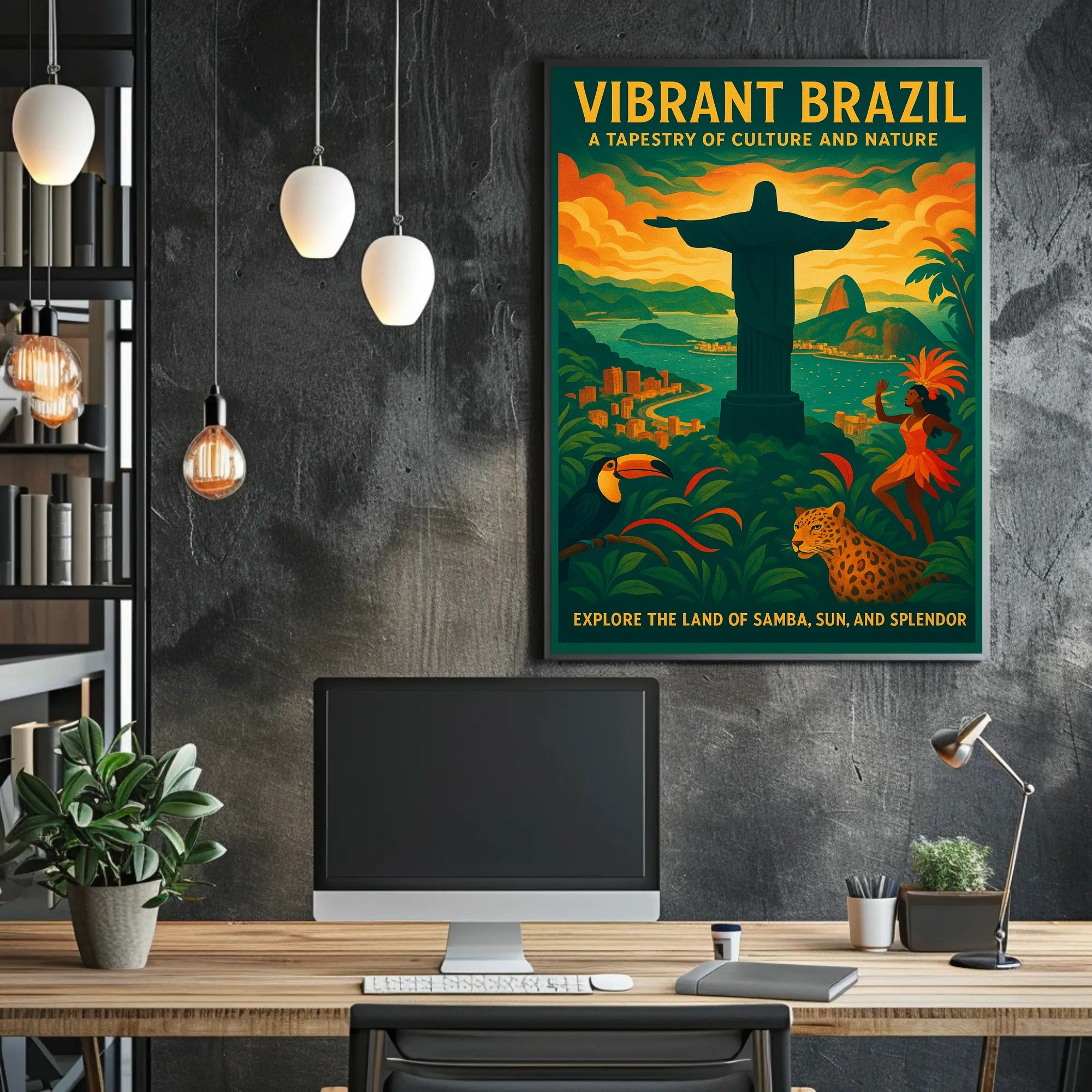 Vibrant Brazil A Tapestry of Culture and Nature Poster
