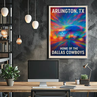Arlington, TX Home of the Dallas Cowboys Poster