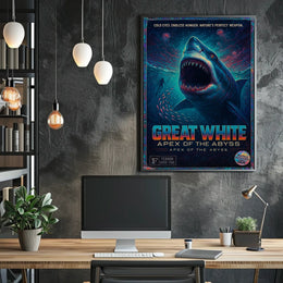 Great White Apex of the Abyss Poster