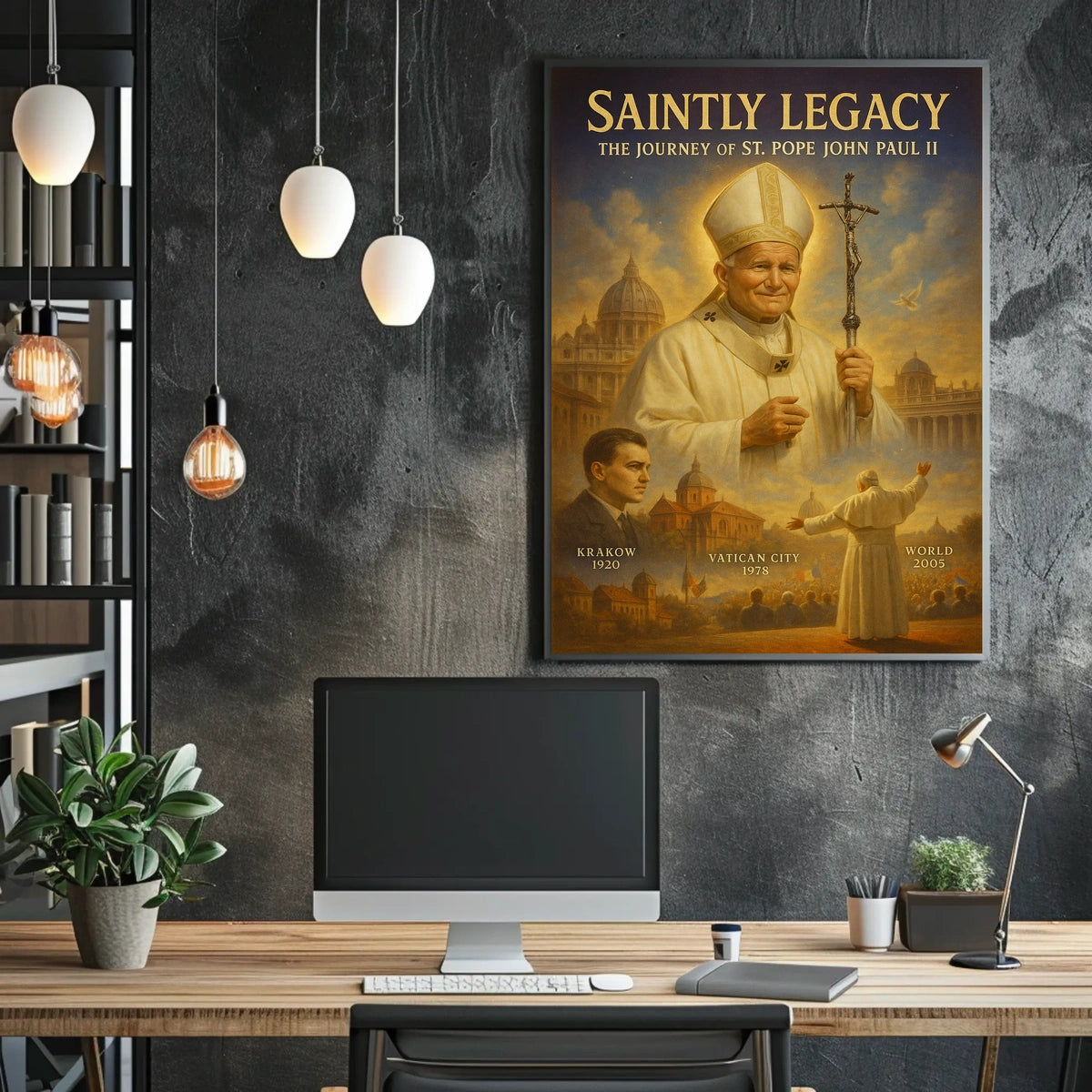 Saintly Legacy The Journey of St. Pope John Paul II Poster
