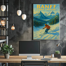 Banff Lake Louise Ski Adventure Poster