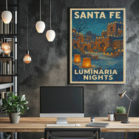 Santa Fe Luminaria Nights Poster