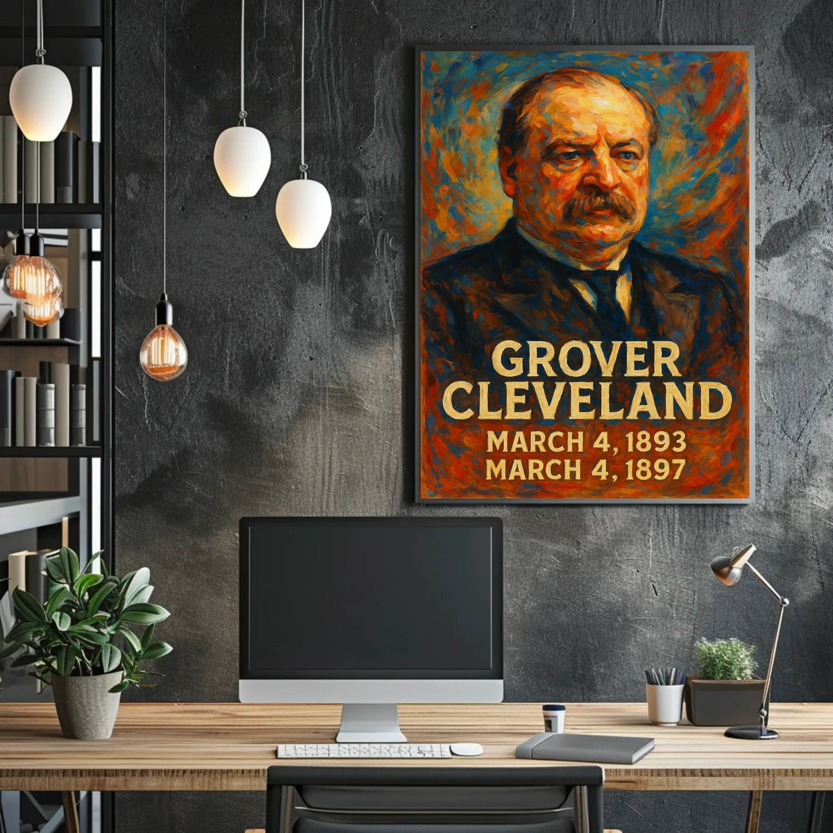 Grover Cleveland Presidential Term Poster