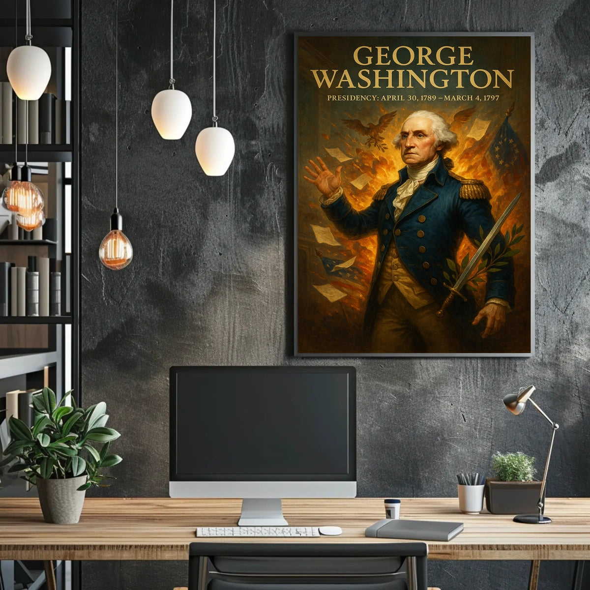 18th-Century Patriotic Hero Historical or Presidential Poster
