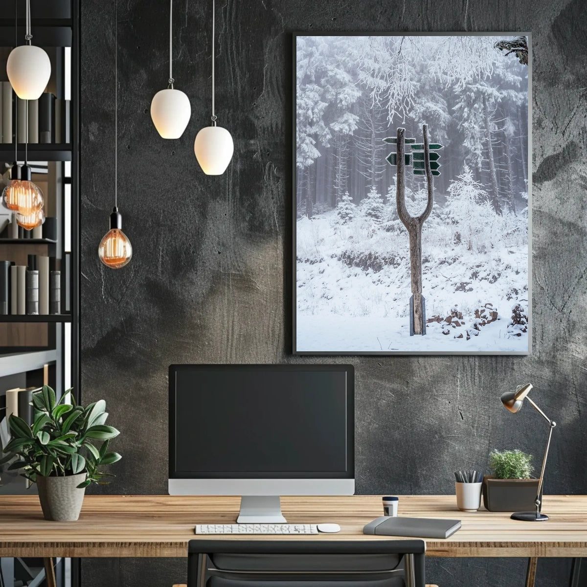 Winter Wonderland Signpost Poster