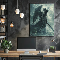Dark Angel in Armor: Fantasy or Mythology Poster PosterGoat