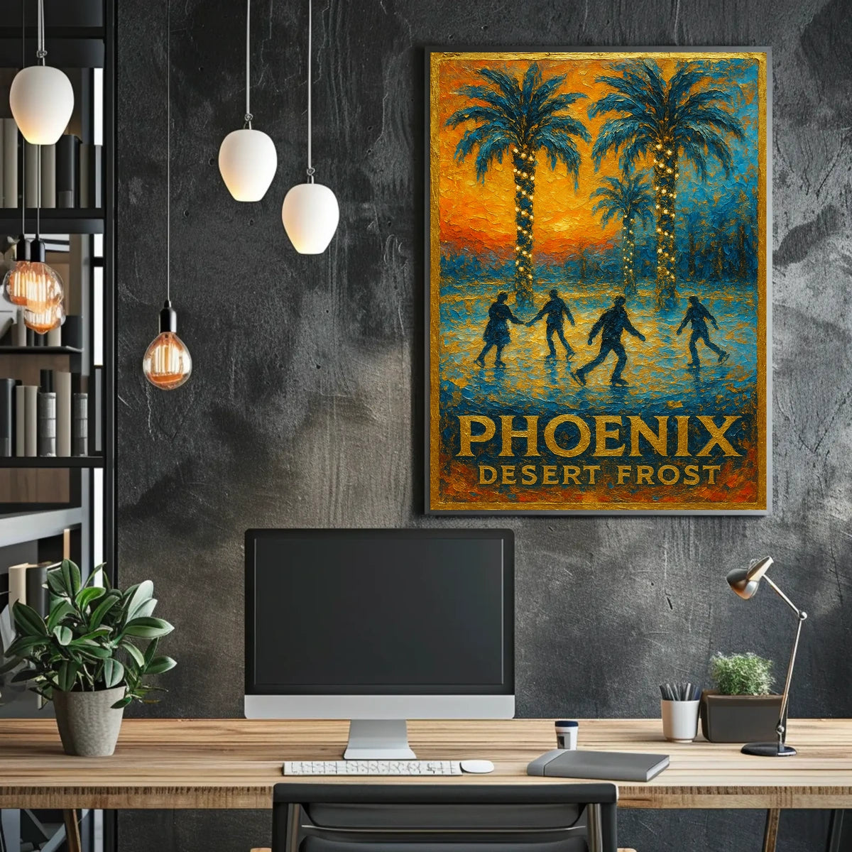 Phoenix Desert Frost Poster