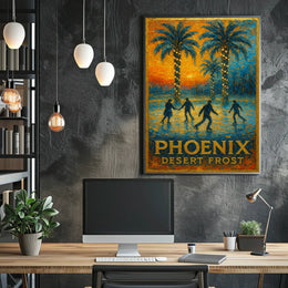 Phoenix Desert Frost Poster