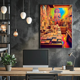 Retro Psychedelic Art Gallery Poster