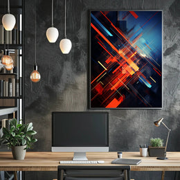 Dynamic Abstract Composition Abstract Poster PosterGoat