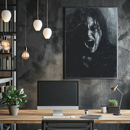 Scream in the Shadows Art Print Poster Decor PosterGoat