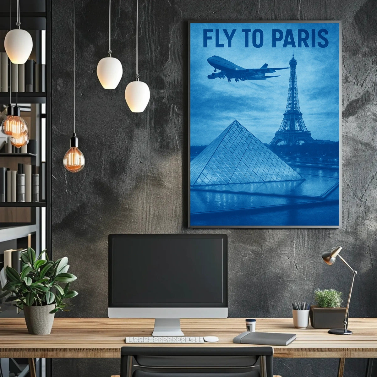 Fly To Paris Poster
