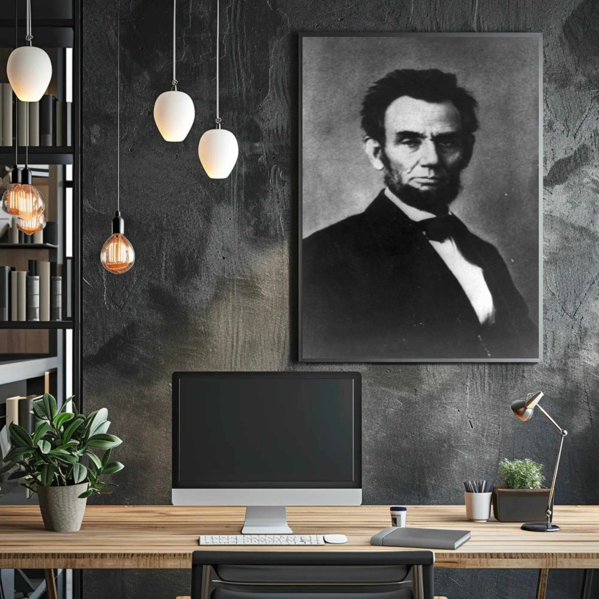 Abraham Lincoln Army Camp Visit Historical Poster PosterGoat