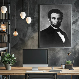 Abraham Lincoln Army Camp Visit Historical Poster PosterGoat