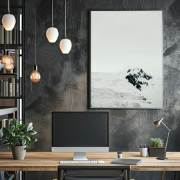 Serene Snow-Covered Mountain National Park Poster