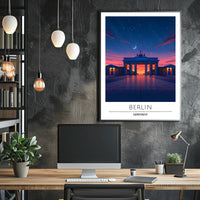 Brandenburg Gate Twilight Serenity Travel Poster