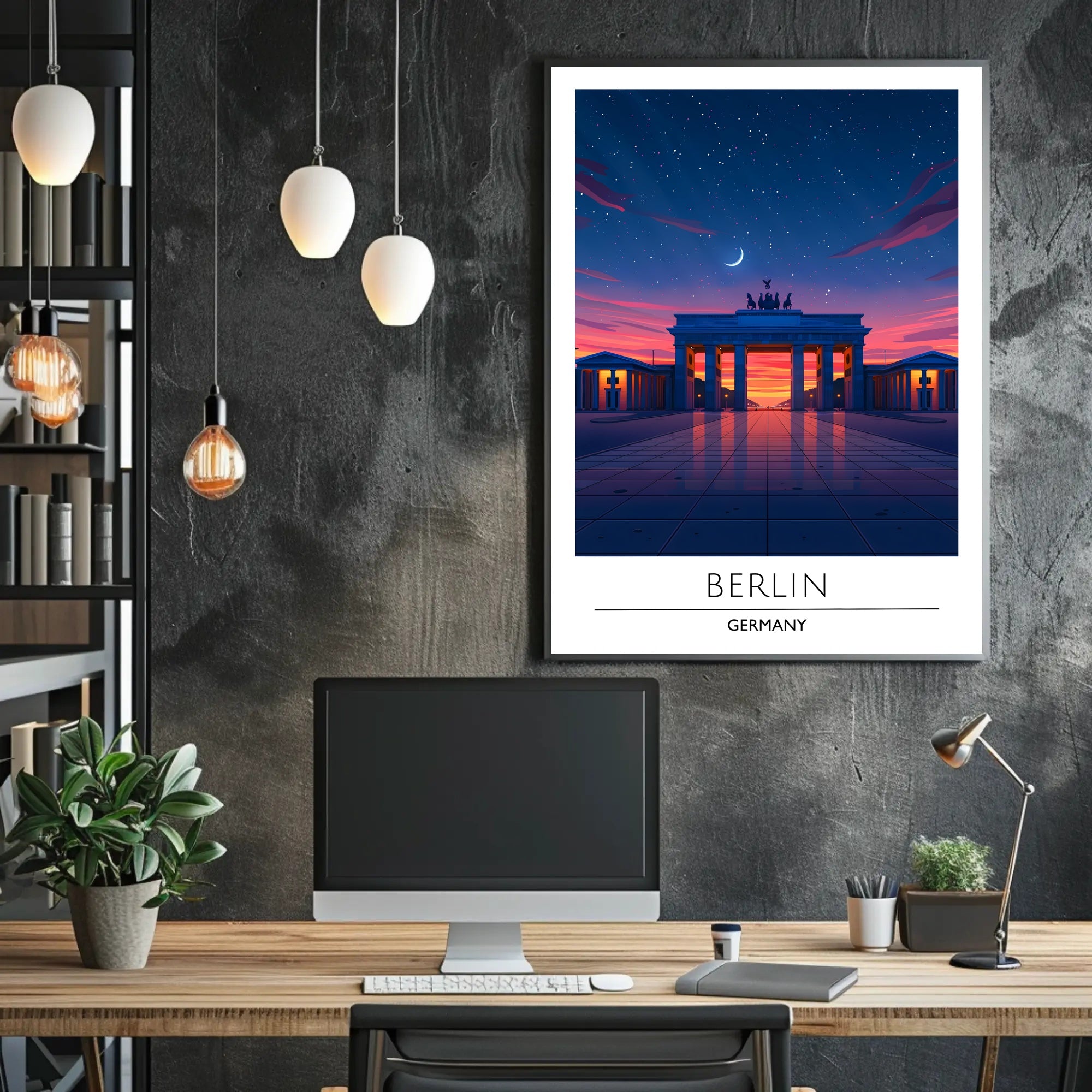 Brandenburg Gate Twilight Serenity Travel Poster