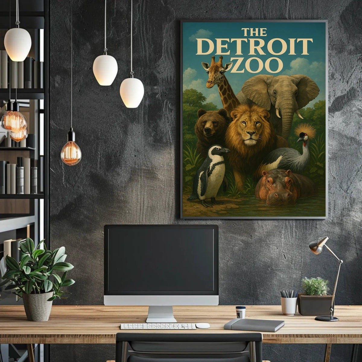 The Detroit Zoo Poster