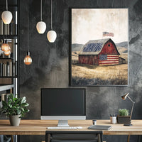 rustic barn Poster