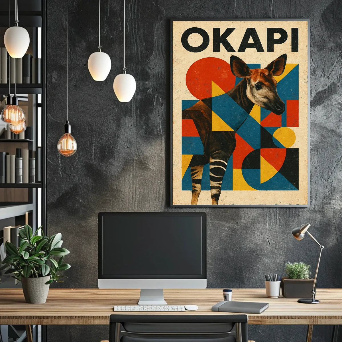 Okapi Art Poster