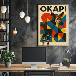 Okapi Art Poster