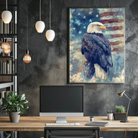 peaceful bald eagle Poster