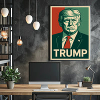 Trump Patriotic Portrait Photography Realism Poster