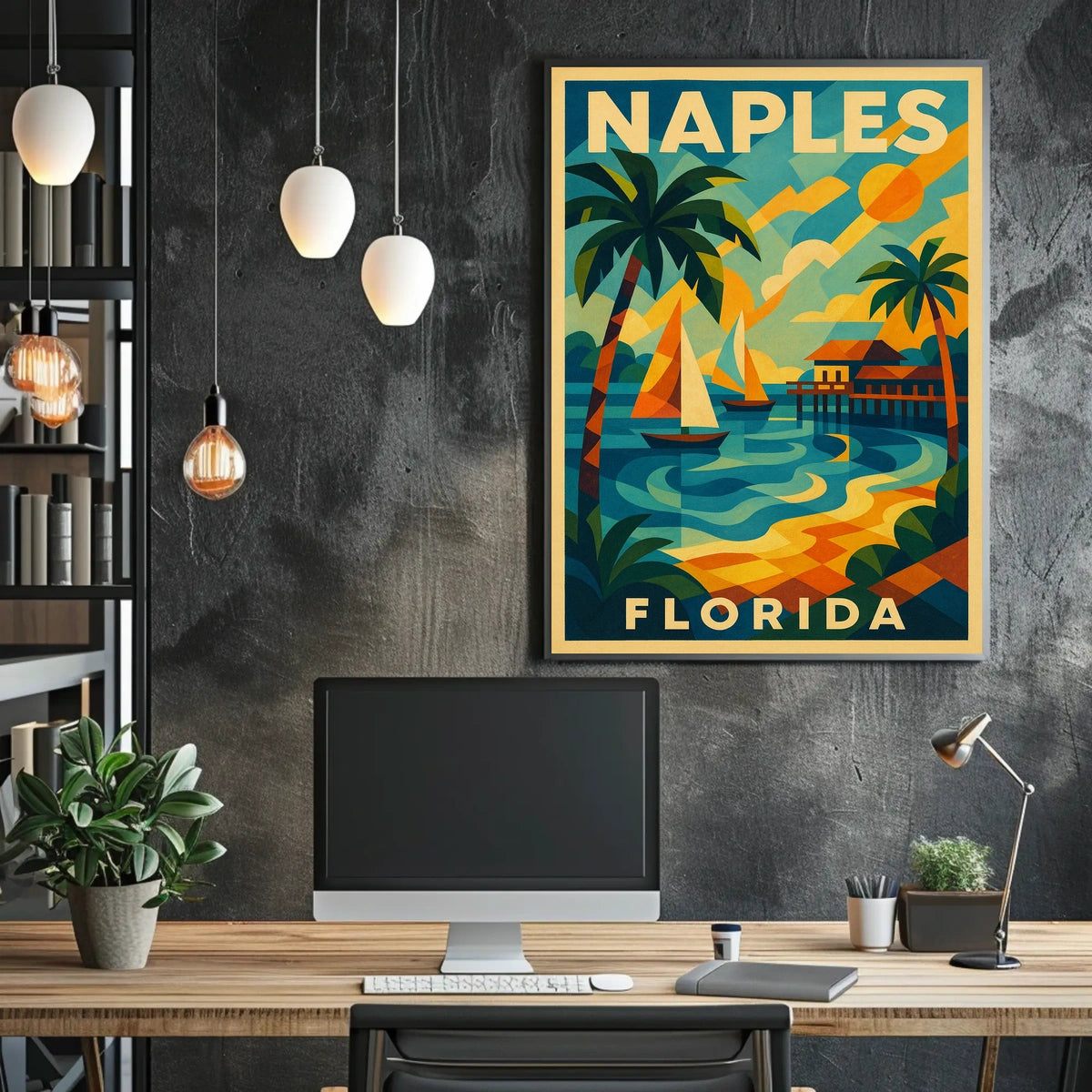 Naples Florida A Tropical Paradise Poster Wall Art