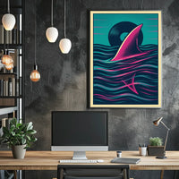 Vinyl Shark Poster