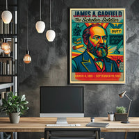 James A. Garfield The Scholar Soldier Poster PosterGoat