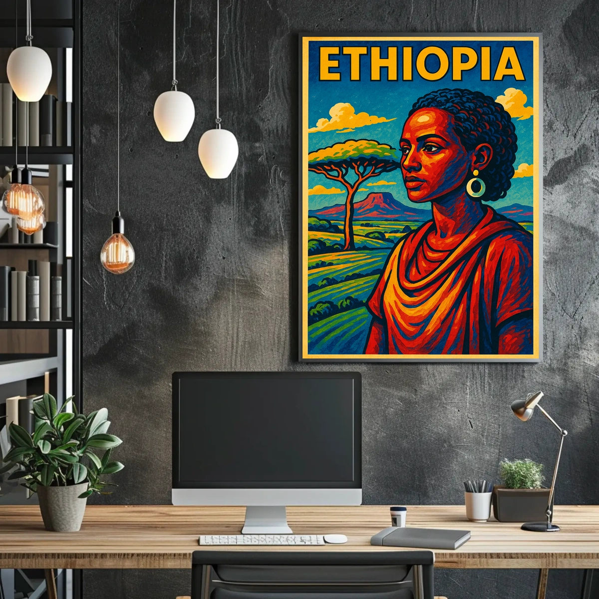 Ethiopia A Vibrant Tribute Poster