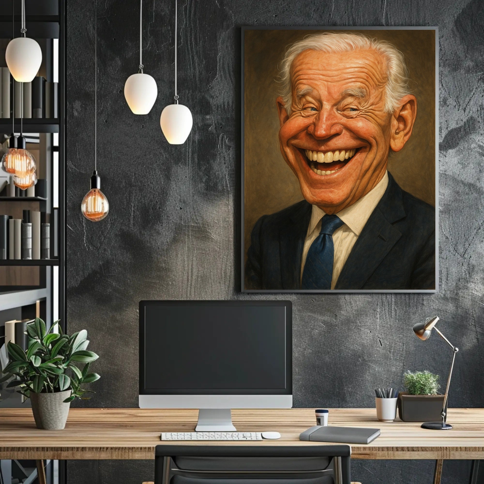 Joe Biden Caricature Poster PosterGoat