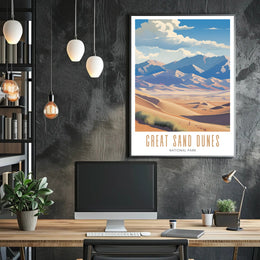 Great Sand Dunes National Park Scenic Poster Print