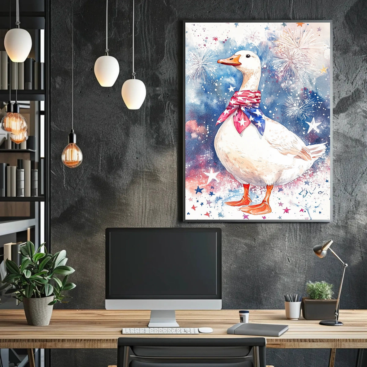 patriotic goose Poster