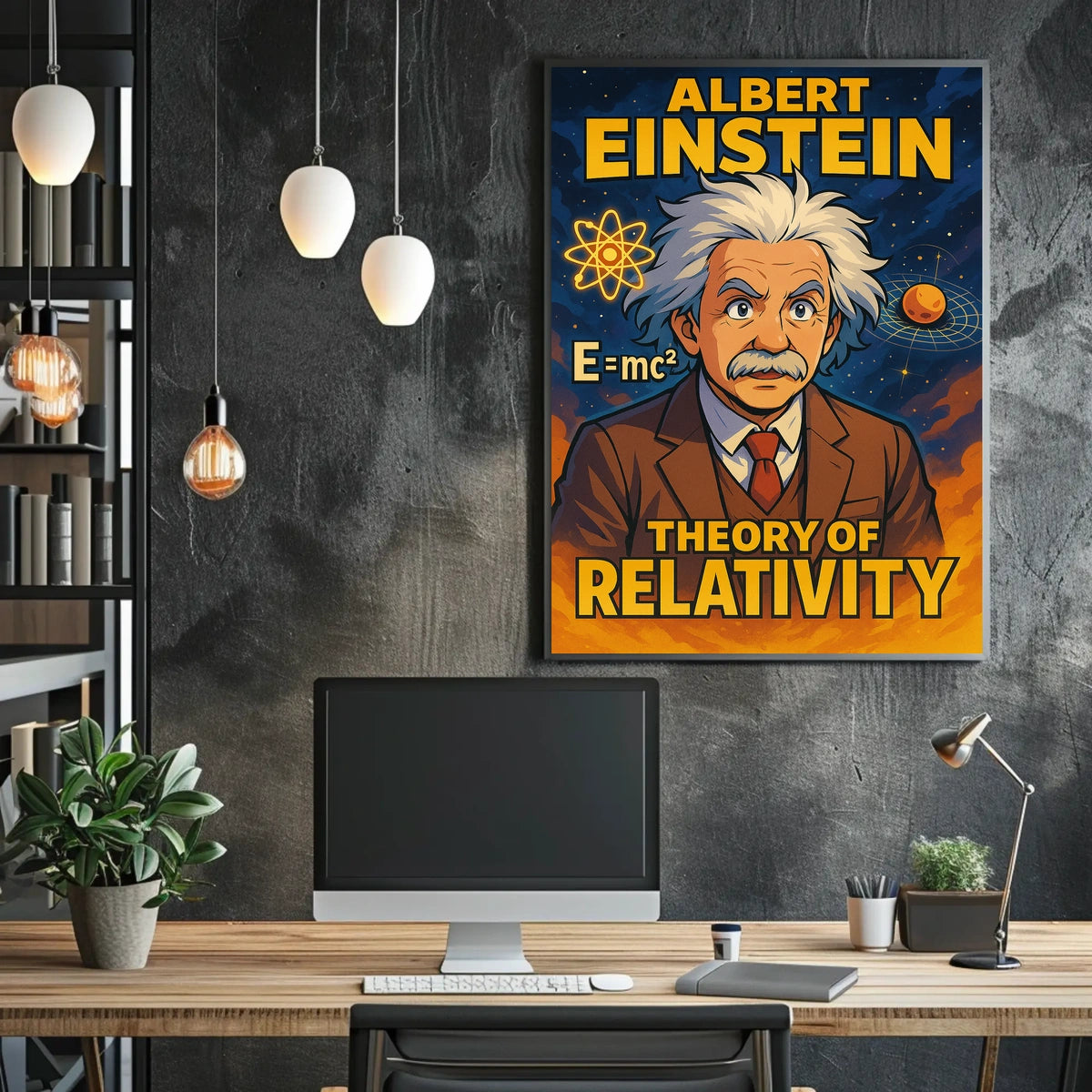 Albert Einstein Theory Of Relativity Poster