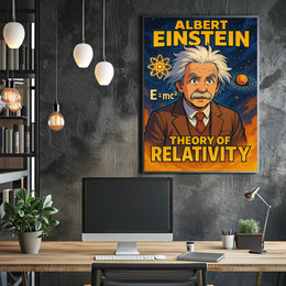 Albert Einstein Theory Of Relativity Poster