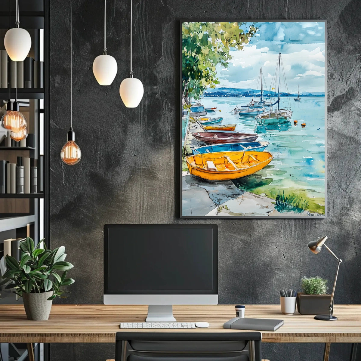 Hungary Lake Balaton Lakeside View Poster