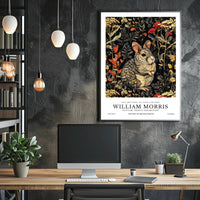 Chinchilla in Arts and Crafts Nature Artistic Poster